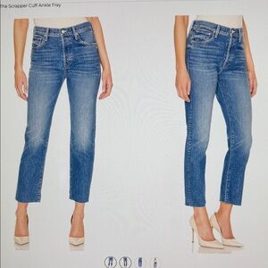 Women's Mother 25 the scrapper cuff ankle fray running with scissors